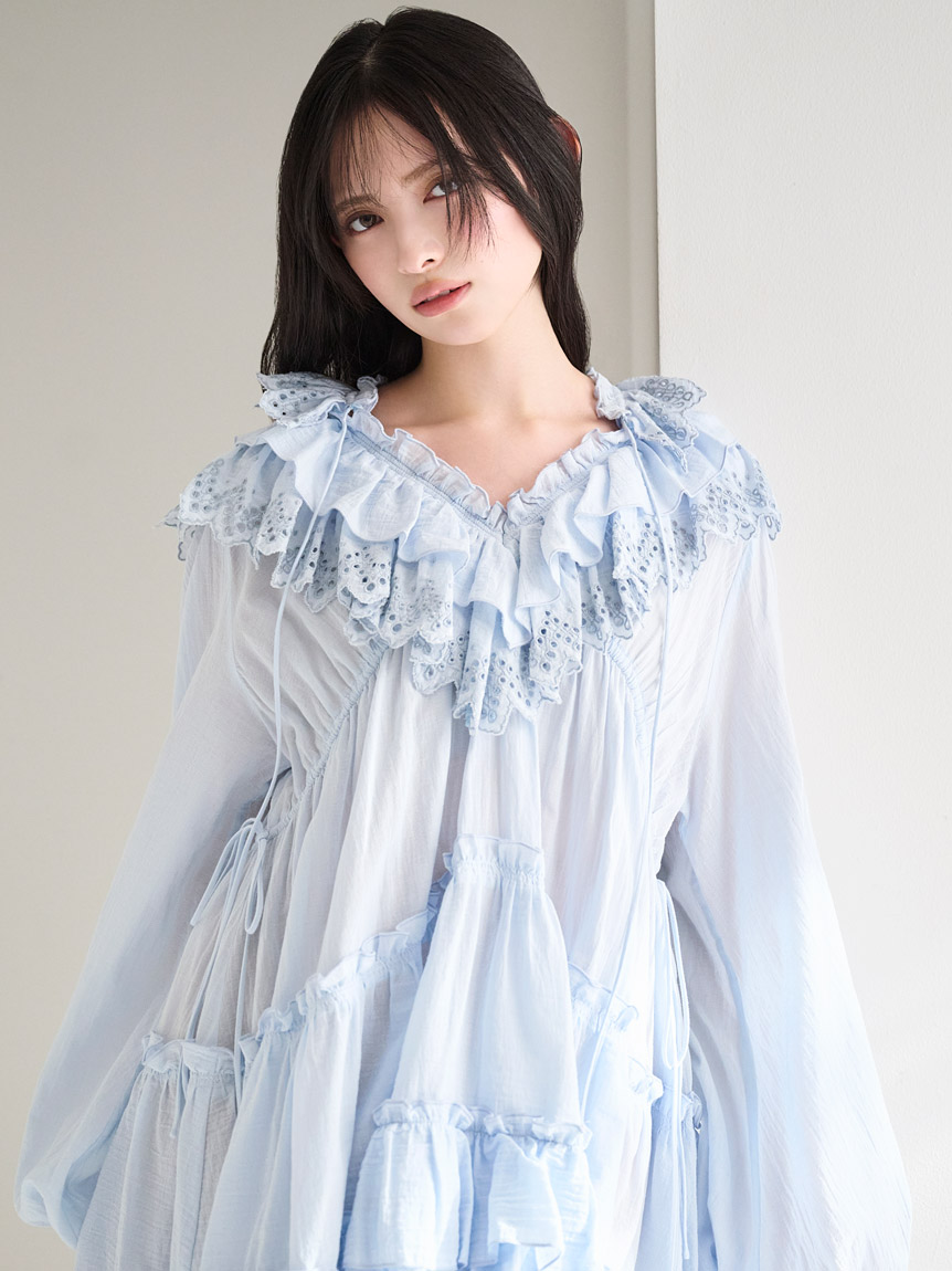 コットンレースBOHOチュニック(シャツ・ブラウス)｜トップス｜SNIDEL
