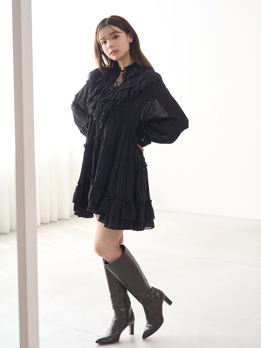 コットンレースBOHOチュニック(シャツ・ブラウス)｜トップス｜SNIDEL