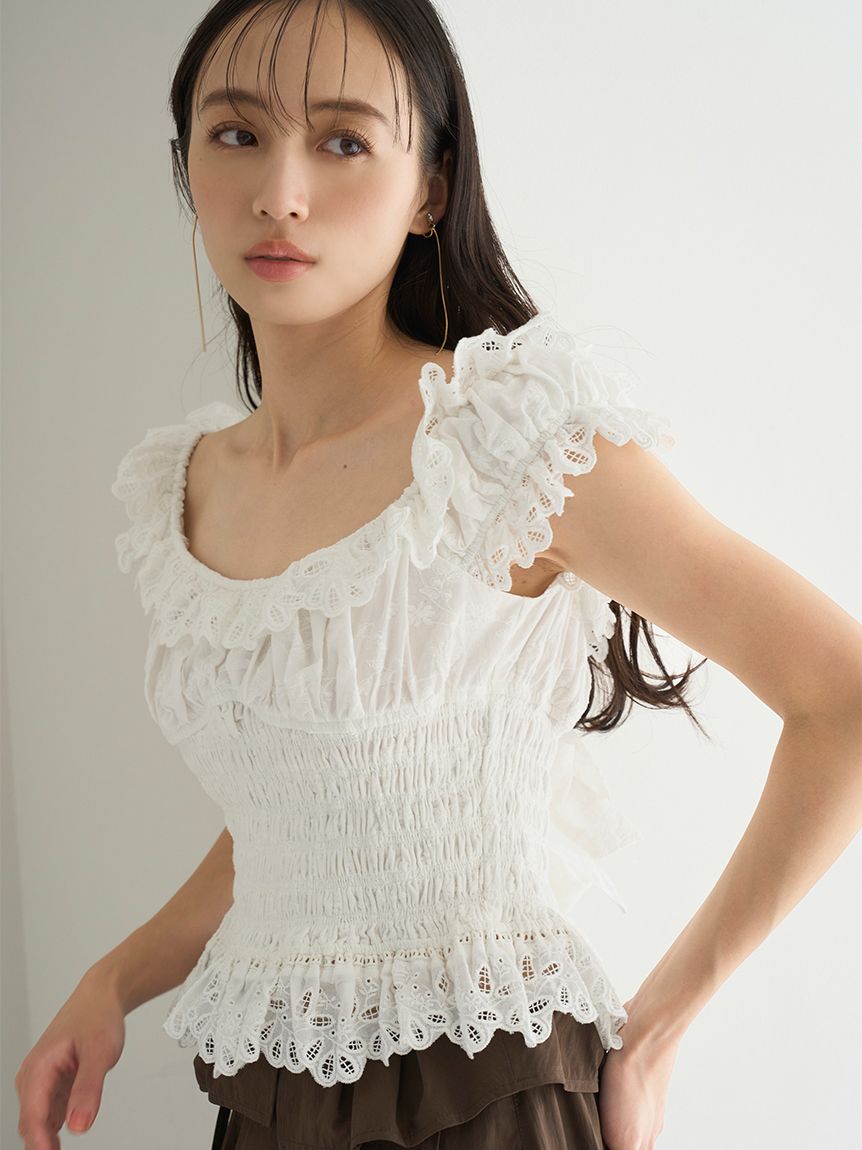 コットンシャーリングブラウス(シャツ・ブラウス)｜トップス｜SNIDEL