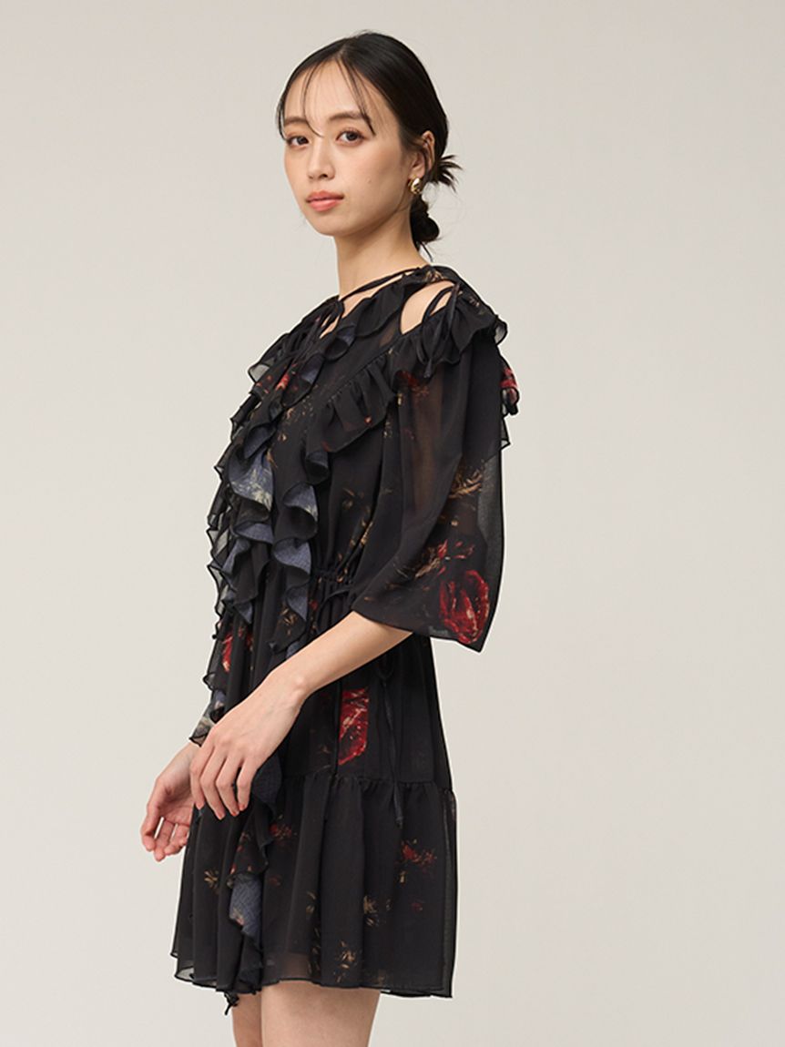 snidel♡ベストレイヤードフリルスリーブチュニック SNIDEL（スナイデル）の「ベストレイヤードフリルスリーブチュニック