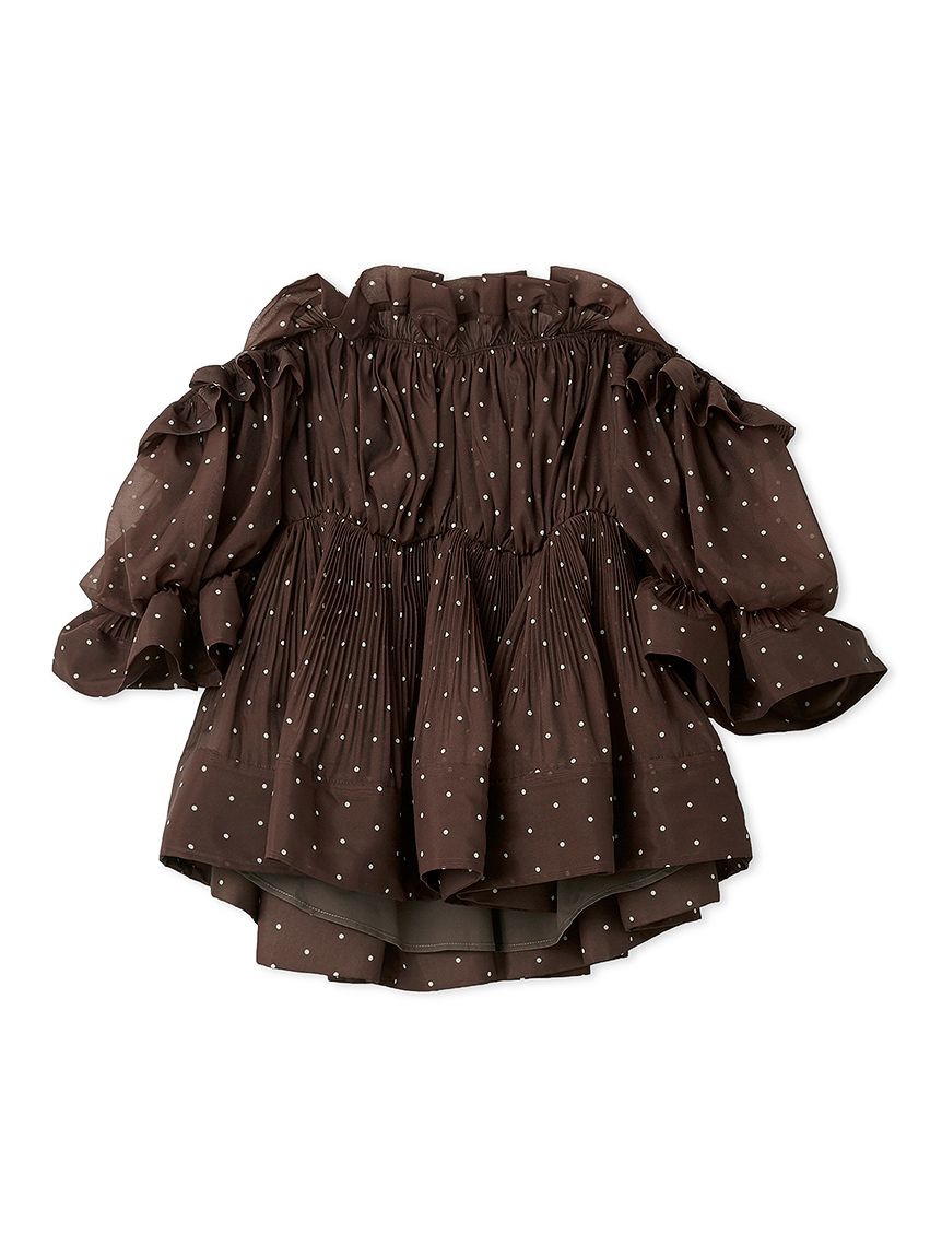 ボリュームギャザーフリルチュニック(シャツ・ブラウス)｜トップス