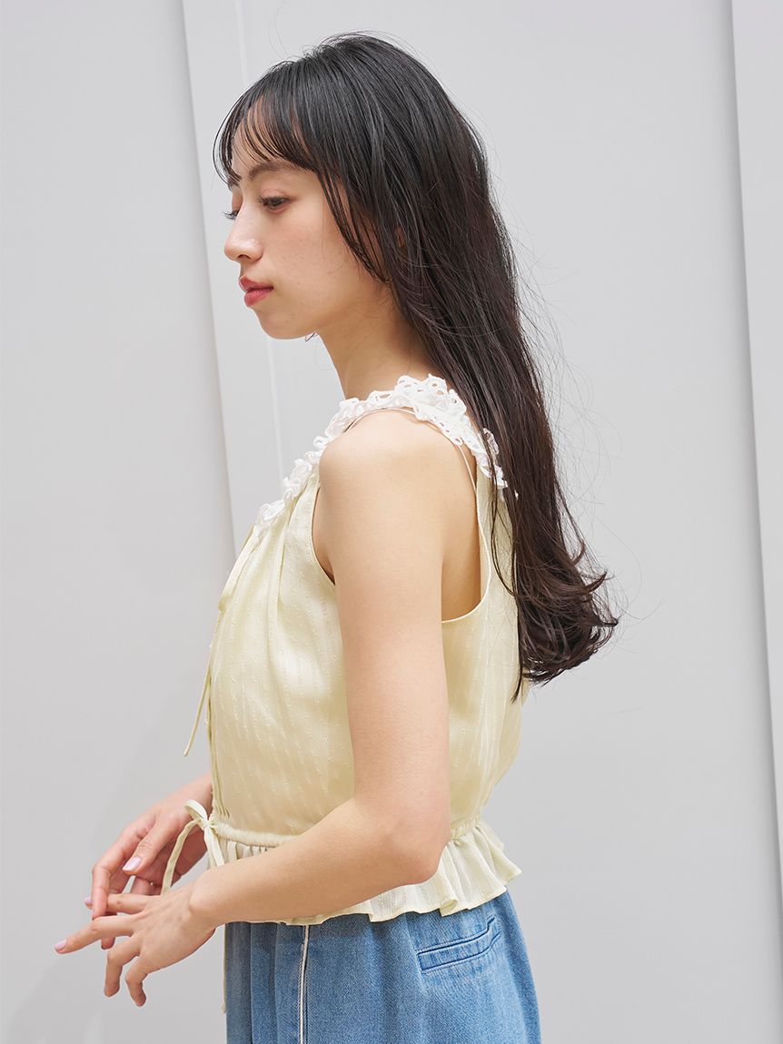 SNIDEL / スナイデル トップス / シャツ/ブラウス ジレトップス SNIDEL（スナイデル）の「ジレベルティッドトップス（シャツ/ブラウス