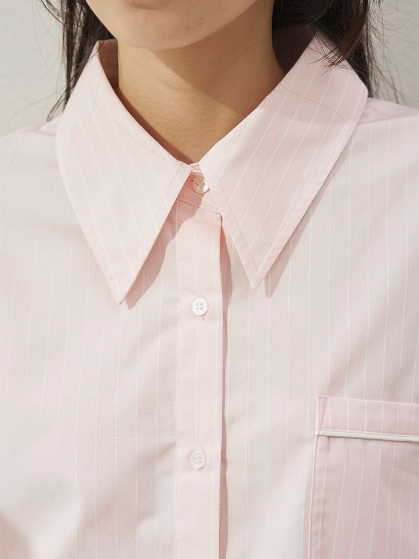 ♡新品♡snidel レースディティールブラウス レースディティールストライプシャツ(シャツ・ブラウス)｜トップス