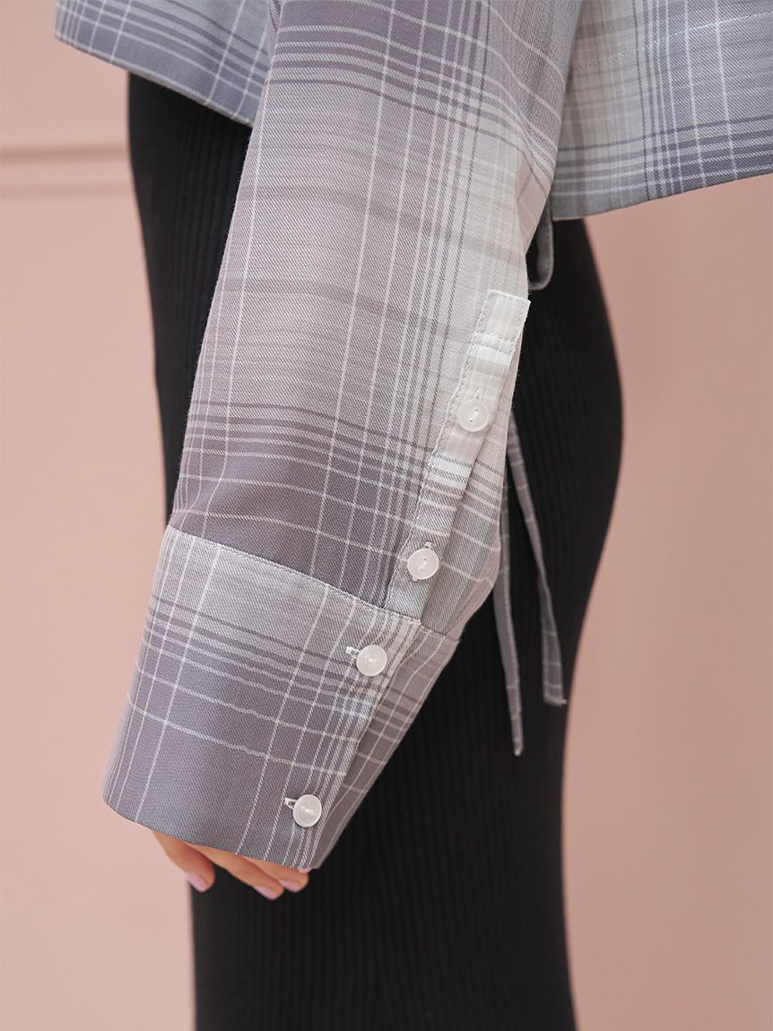 新品タグ付き♡SNIDEL♡今季♡クロップドデザインシャツ バリエクロップドシャツ(シャツ・ブラウス)｜トップス｜SNIDEL