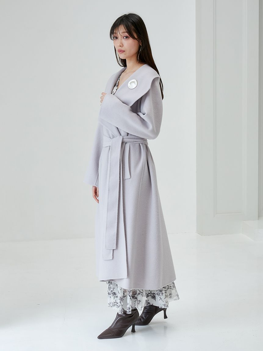 クーポン】【セール 50%OFF】ダブルブレストスタンドカラー
