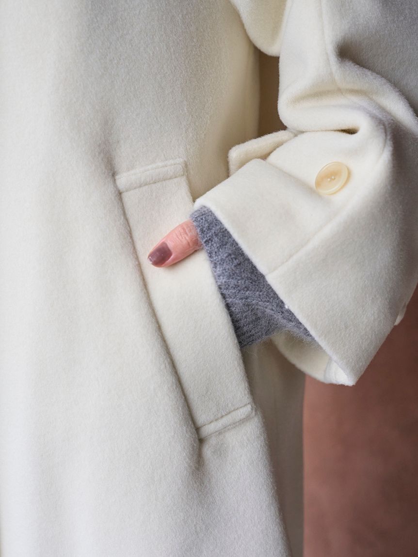 snidel コートラボ ミドルコート ホワイト snidel コートラボ ミドルコート ホワイト - メルカリ