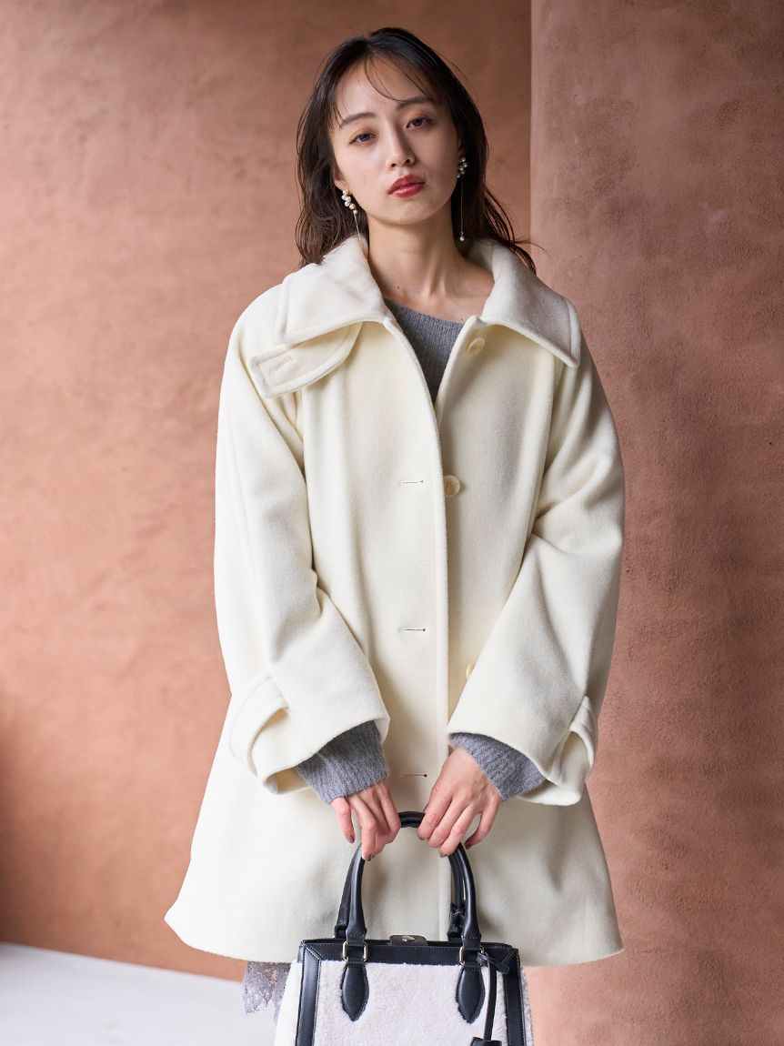 【新品未使用】SNIDEL　コート SNIDEL｜ファーフードニットコート | Rakuten Fashion(楽天