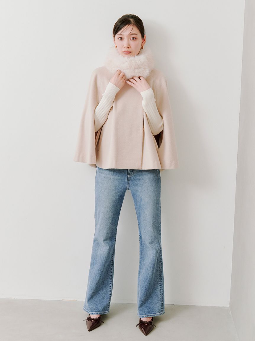 新品 タグ付き 24AW SNIDEL スナイデル ショートケープコート IVR SNIDEL｜ショートケープコート | Rakuten Fashion(楽天ファッション