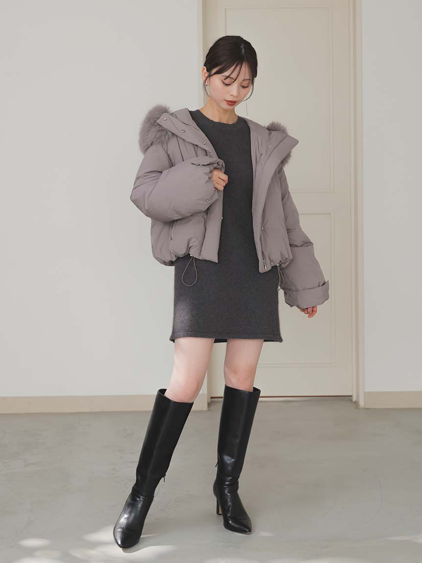 WEB限定カラーあり】西川フードファーショートダウン(コート