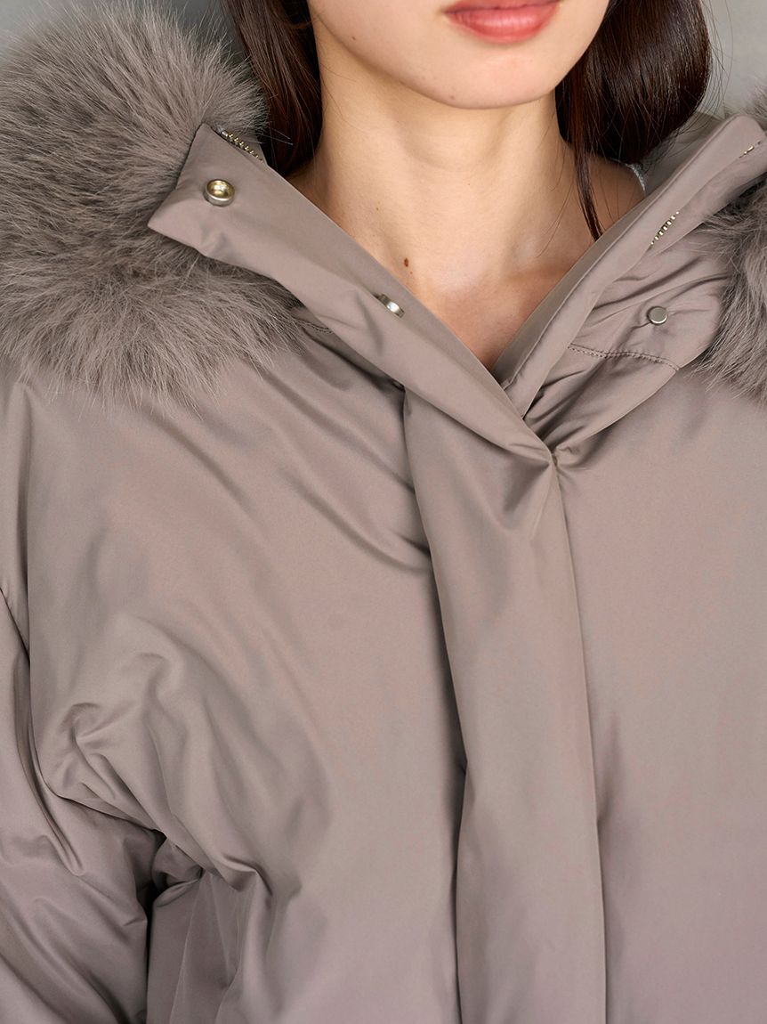 WEB限定カラーあり】西川フードファーショートダウン(コート