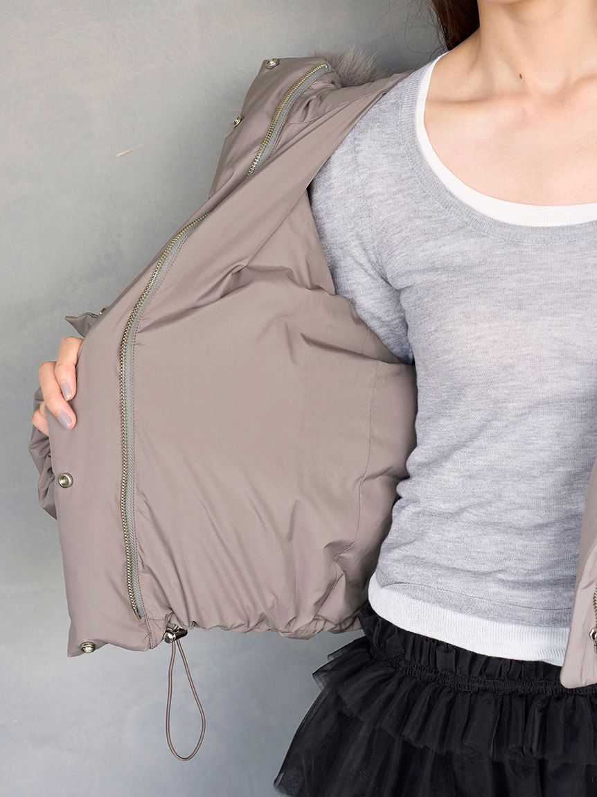 WEB限定カラーあり】西川フードファーショートダウン(コート