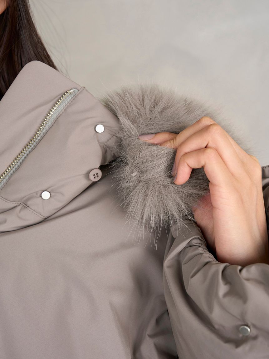 WEB限定カラーあり】西川フードファーショートダウン(コート