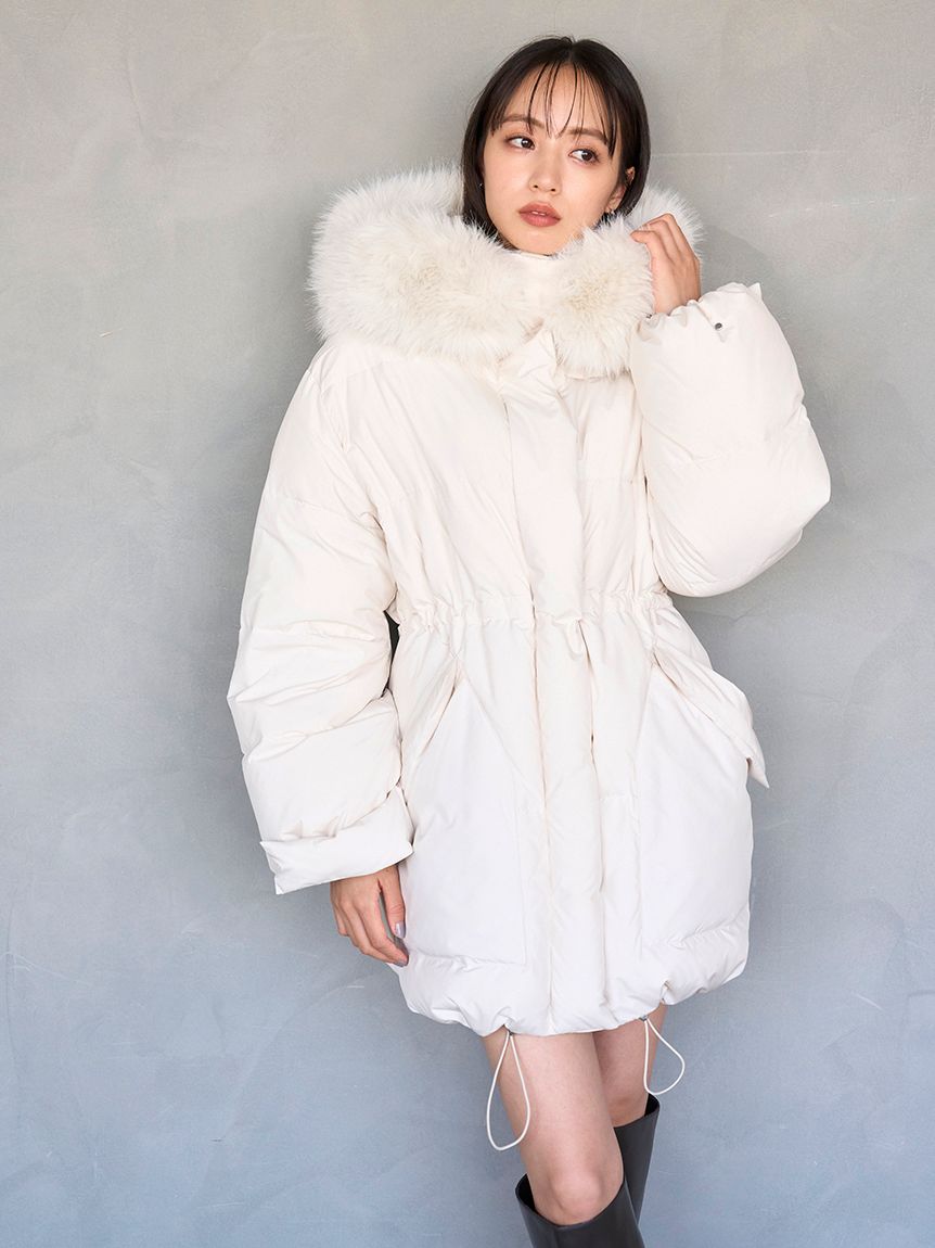 スナイデル　西川 WEB限定カラーあり】西川フードファーミドルダウン（ダウンジャケット