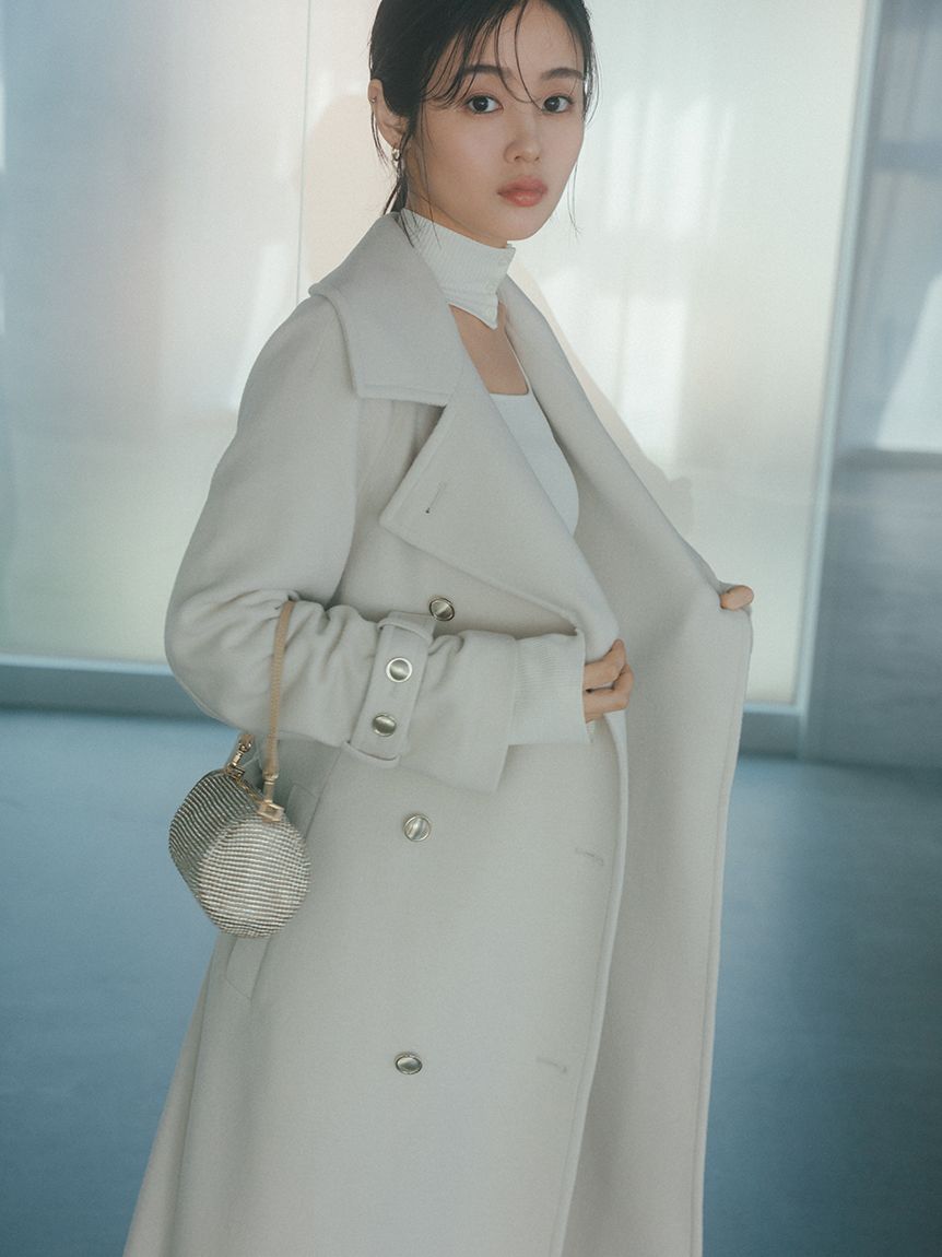 ウールカシミヤスタンドカラーコート【カンヘウォン着用】(コート