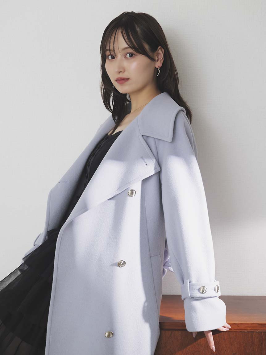 スナイデル SNIDEL ウールカシミヤスタンドカラーコート ウールカシミヤスタンドカラーコート【カンヘウォン着用】(コート