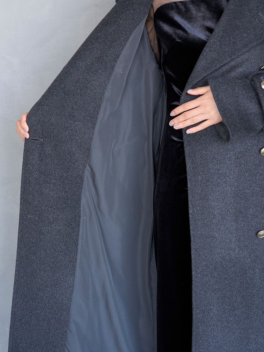 ウールカシミヤスタンドカラーコート【カンヘウォン着用】(コート
