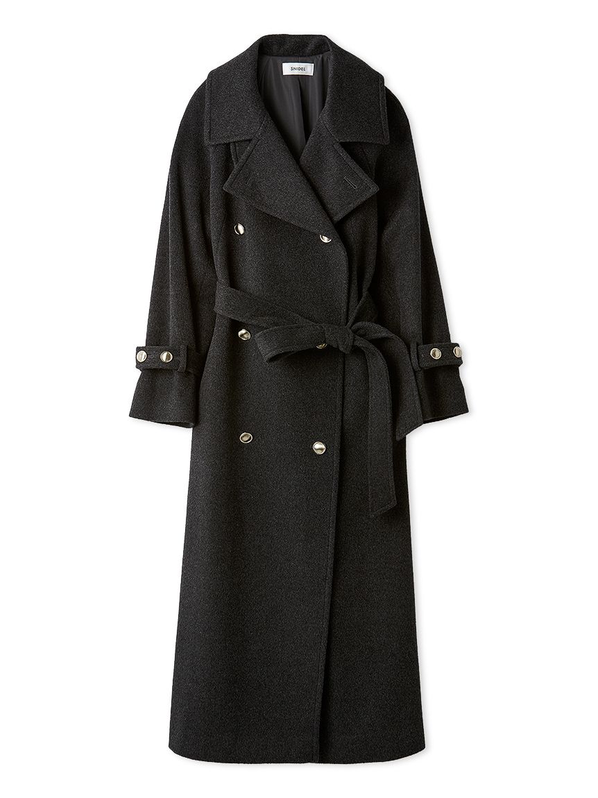【新品】SNIDEL ウールカシミヤスタンドカラーコート IVR 1 ウールカシミヤスタンドカラーコート(チェスターコート