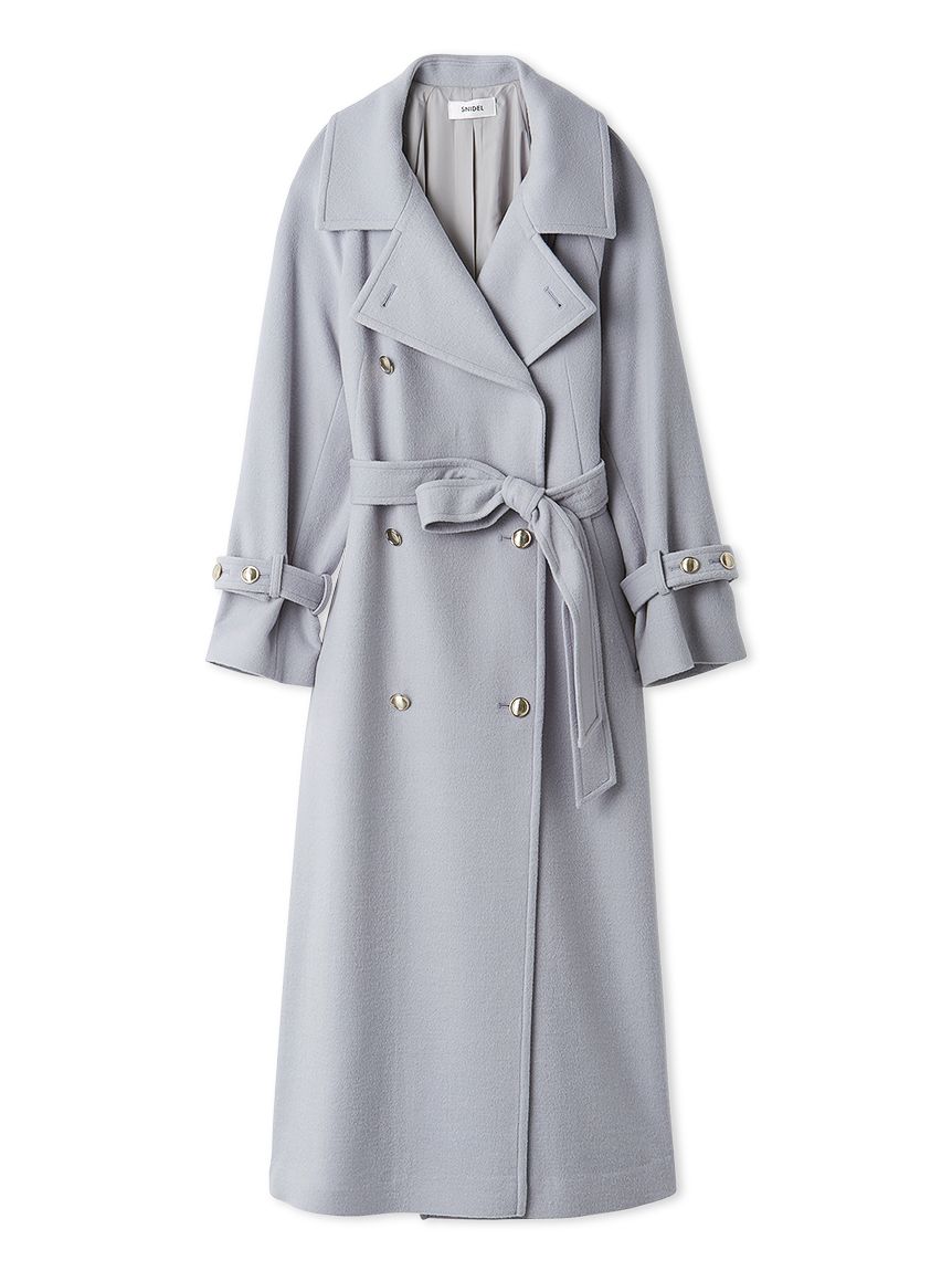 【新品】SNIDEL ウールカシミヤスタンドカラーコート IVR 1 SNIDEL（スナイデル）の「ウールカシミヤスタンドカラーコート