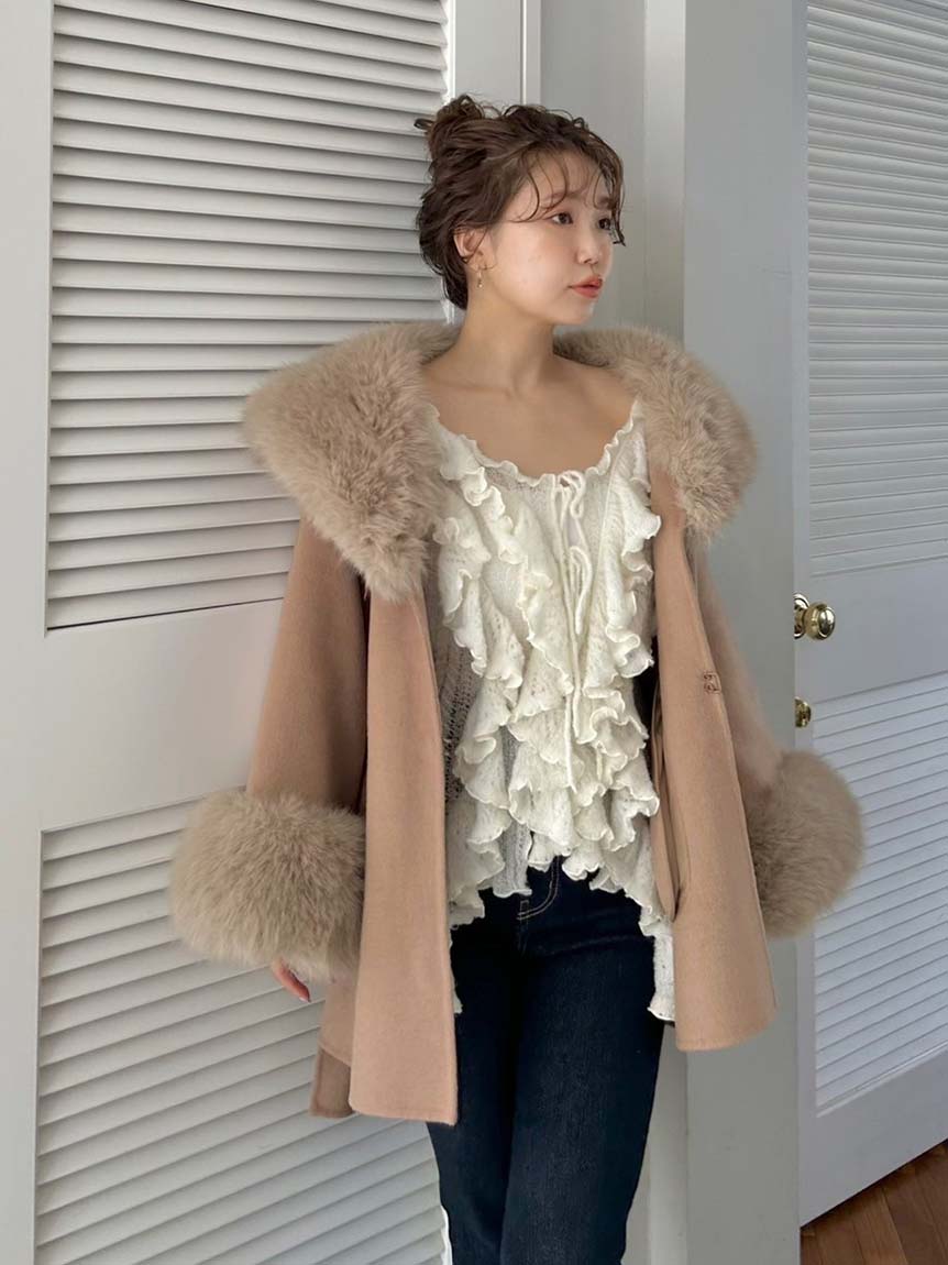 ファーケープコート(コート)｜アウター｜SNIDEL(スナイデル)の通販