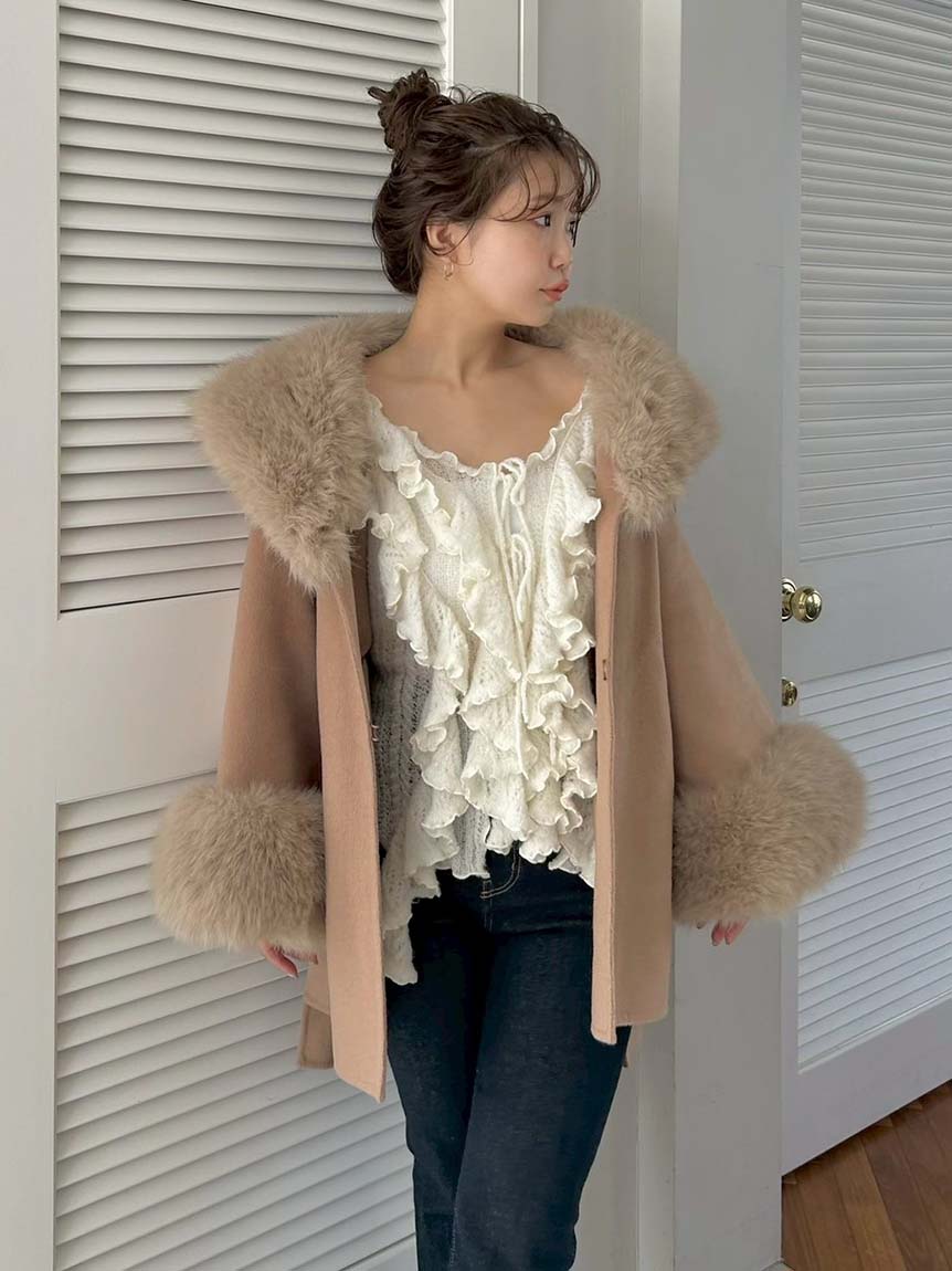 ファーケープコート(コート)｜アウター｜SNIDEL(スナイデル)の通販