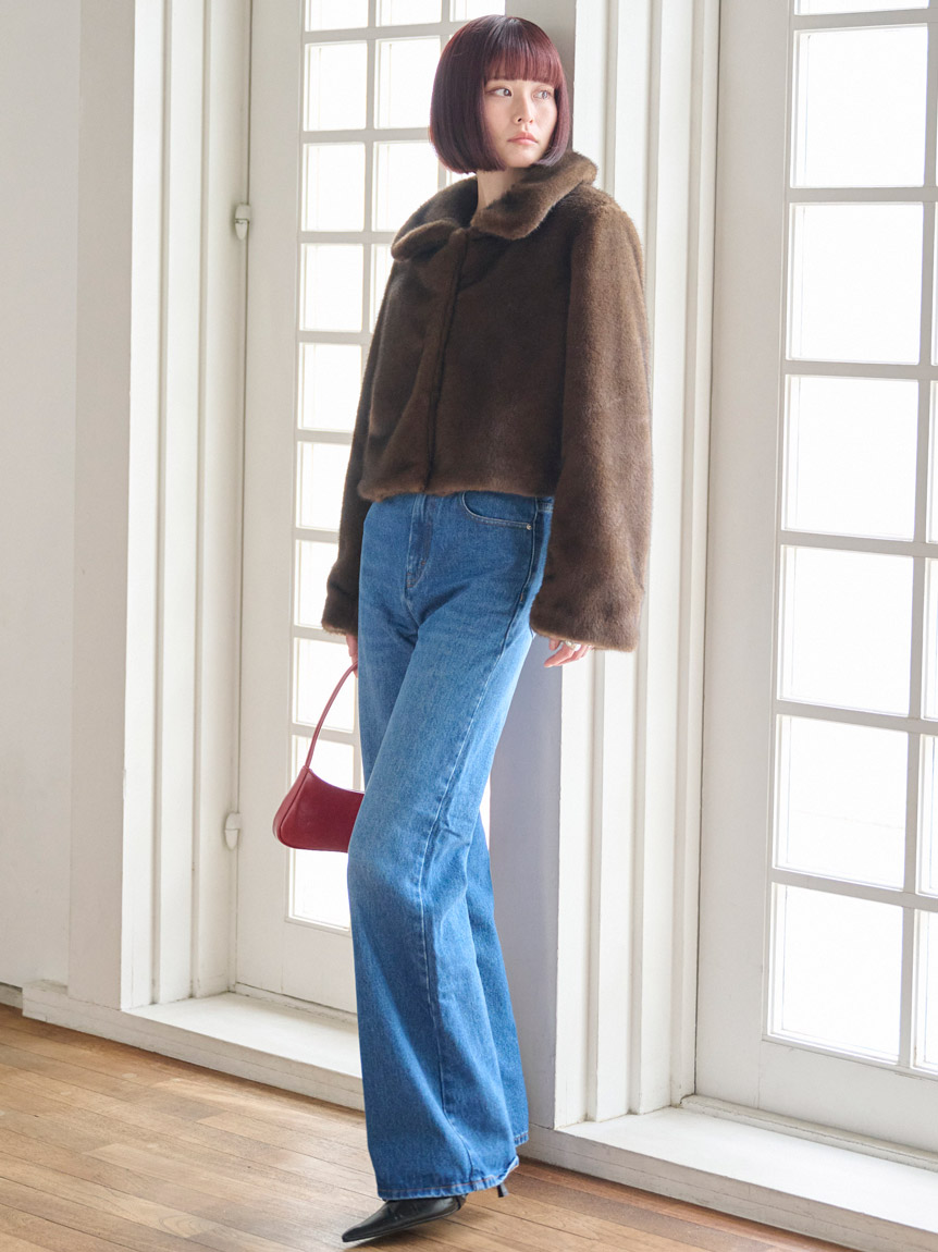 【あおい】スナイデルSNIDELステンカラーリバーコート　ロングコート snidel ステンカラーリバーコート（brown）1