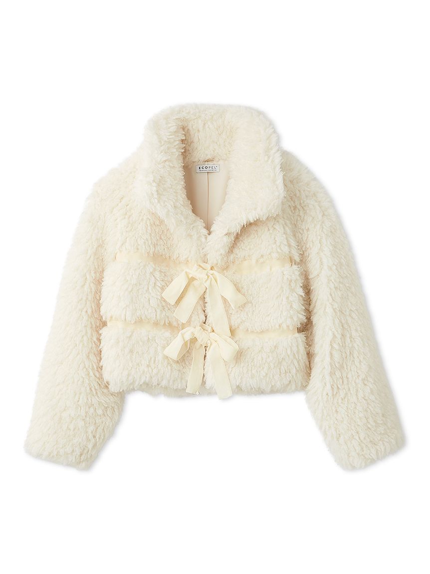 Sustainableリボンボアショートコート(コート)｜アウター｜SNIDEL