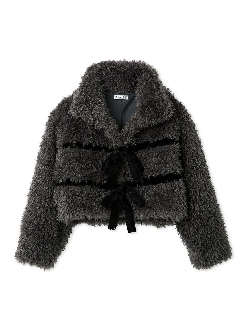 Sustainableリボンボアショートコート(コート)｜アウター｜SNIDEL