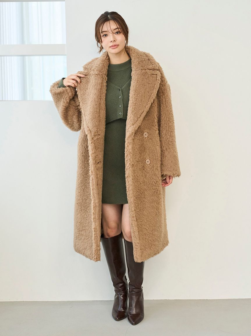 ボアロングコート(ムートンコート)｜アウター｜SNIDEL(スナイデル)の