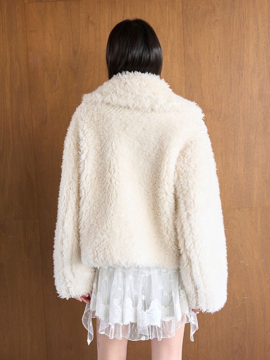maed for mini ボアコート maed for mini ボアコート short boa coat | mite