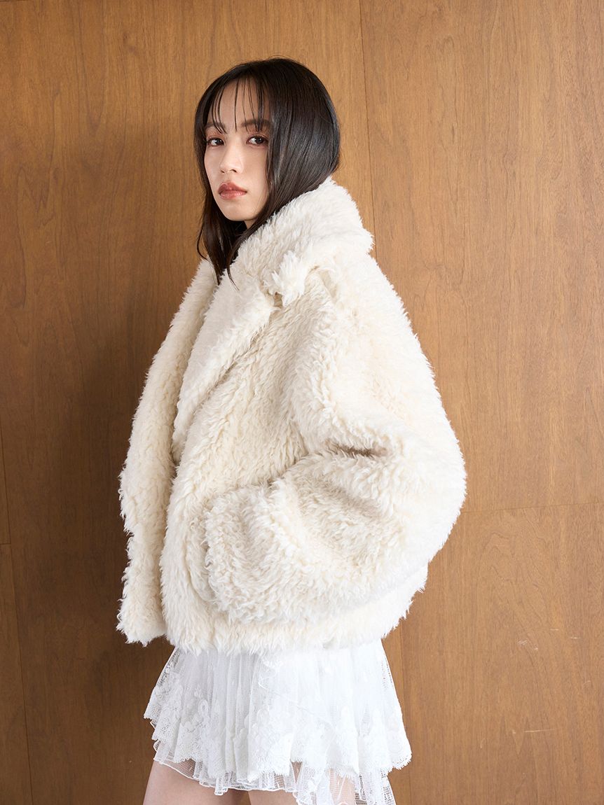 Sindel ショートボアコート SNIDEL（スナイデル）の「Sustainableショートボアコート