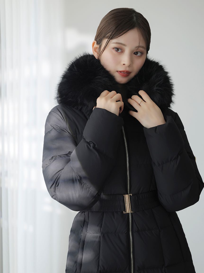 00サイズあり】スタイルアップフレンチダウンロングコート(コート