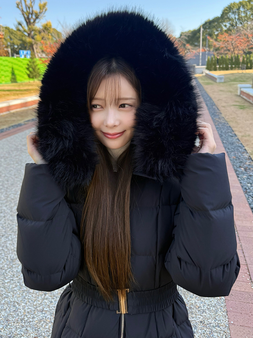 00サイズあり】スタイルアップフレンチダウンロングコート(コート