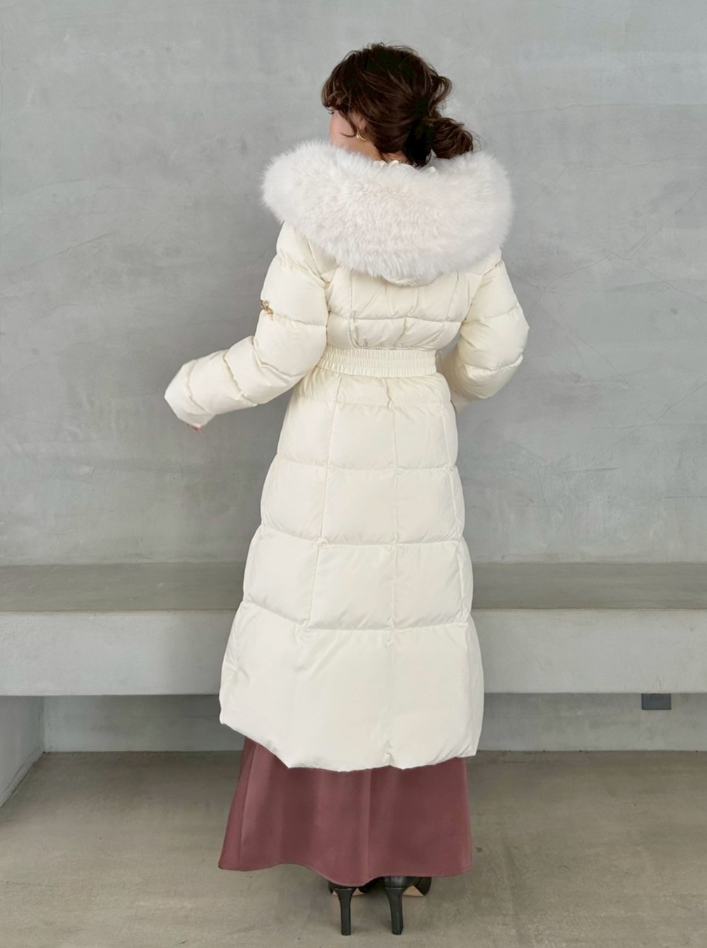 00サイズあり】スタイルアップフレンチダウンロングコート(ダウン