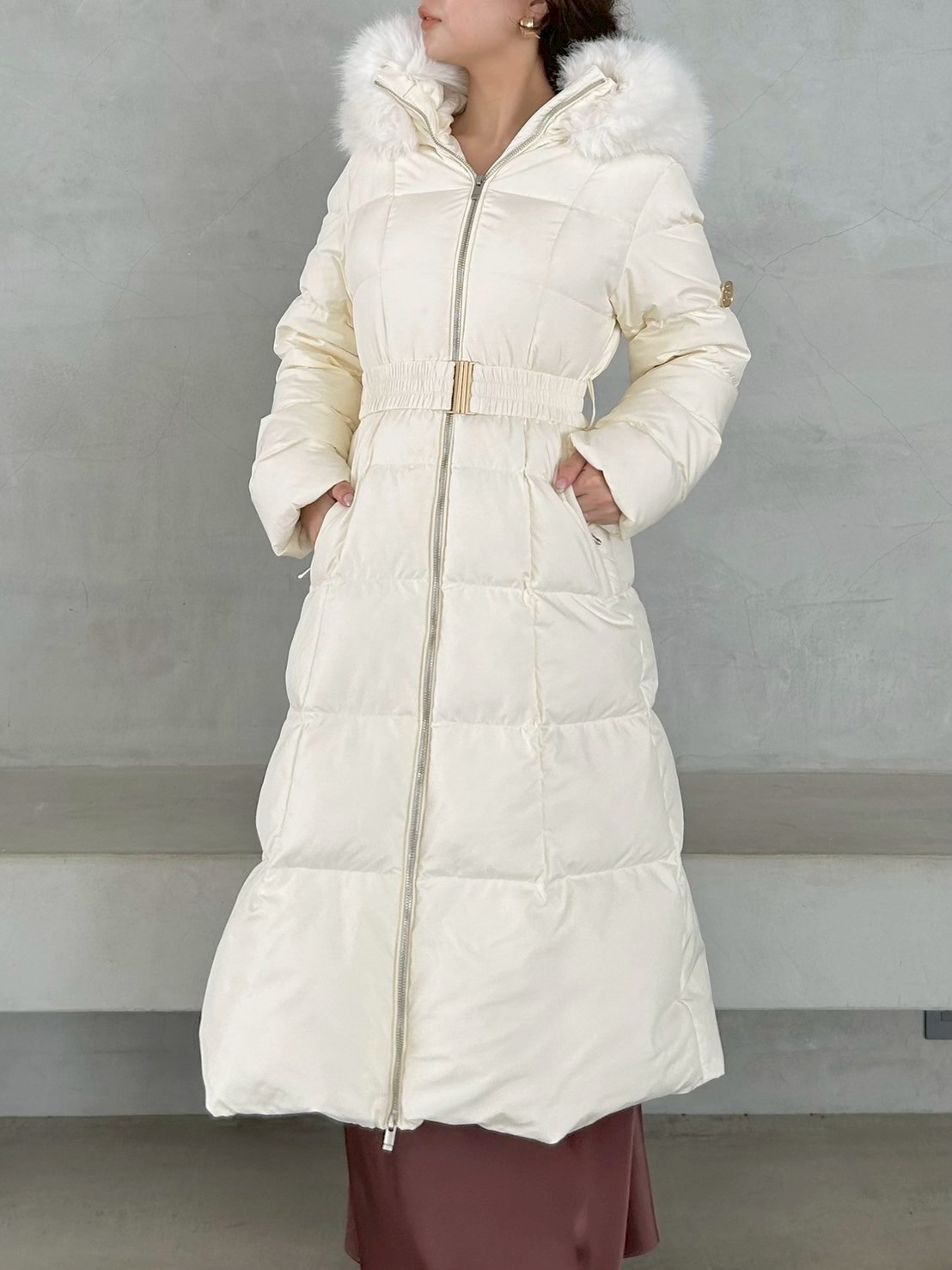 【新品未使用】新作！SNIDEL(スナイデル)スタイルアップ ロングダウンコート セール】【00サイズあり】スタイルアップフレンチダウンロングコート