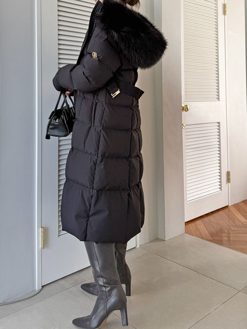 00サイズあり】スタイルアップフレンチダウンロングコート(コート