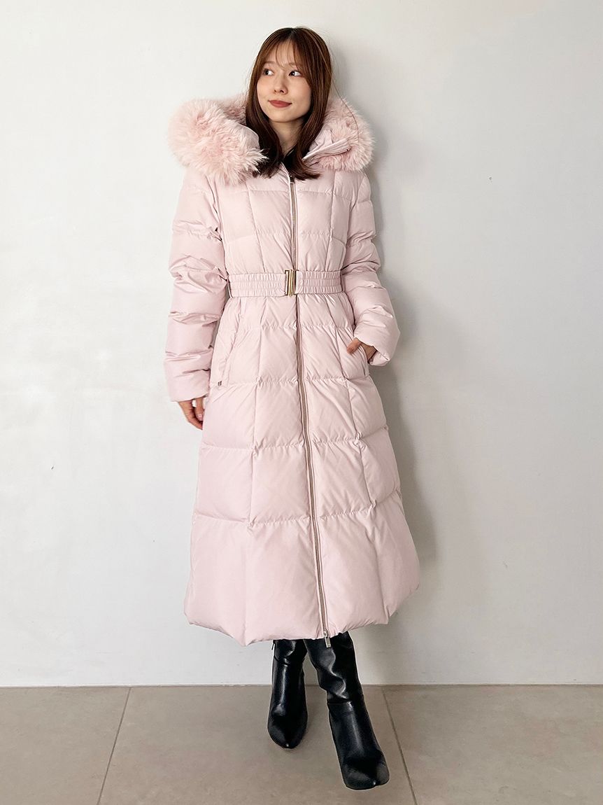 00サイズあり】スタイルアップフレンチダウンロングコート(コート