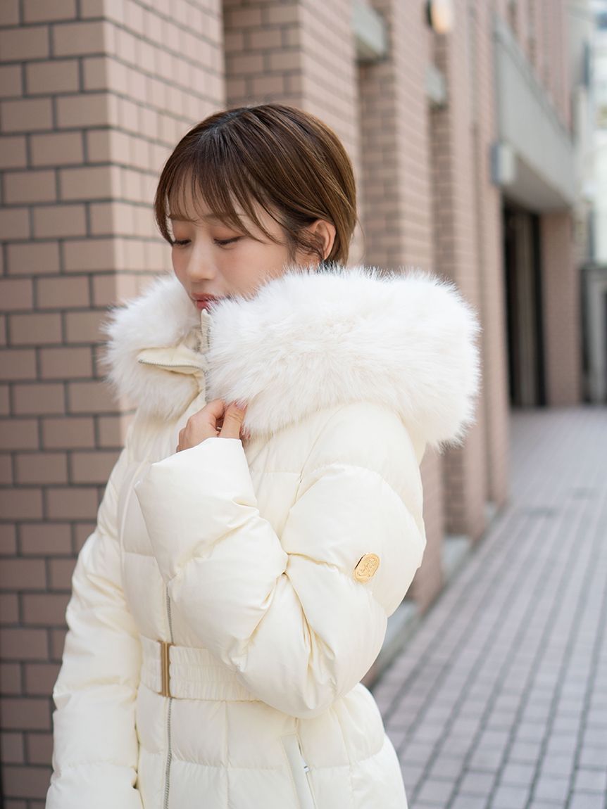 00サイズあり】スタイルアップフレンチダウンロングコート(ダウン