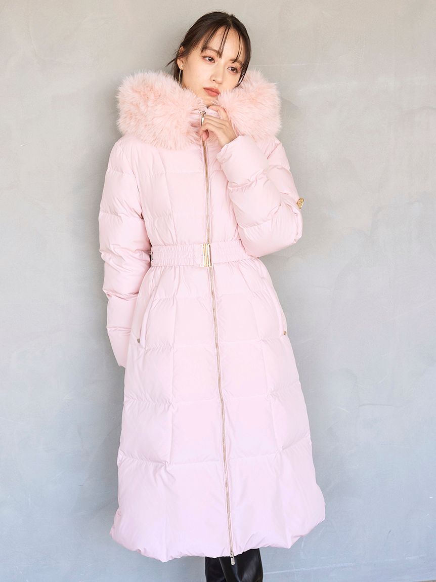 00サイズあり】スタイルアップフレンチダウンロングコート(ダウン