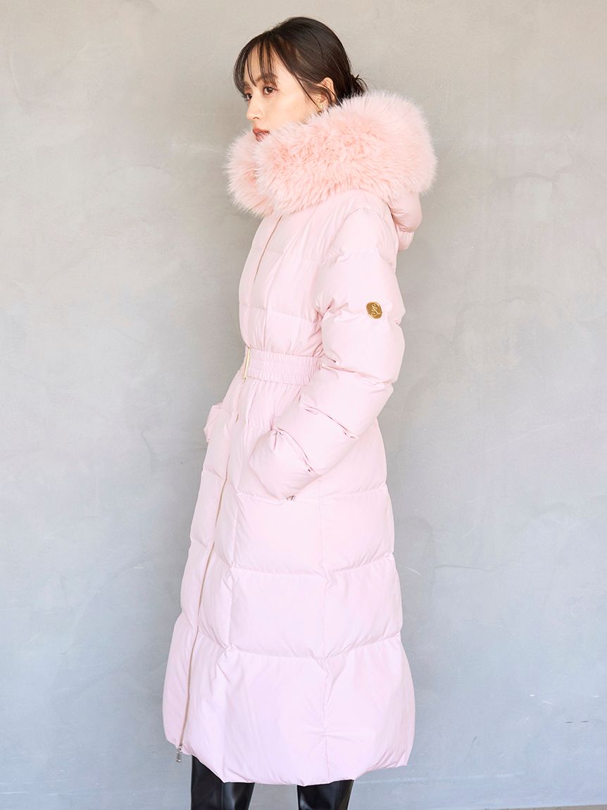 00サイズあり】スタイルアップフレンチダウンロングコート(ダウン