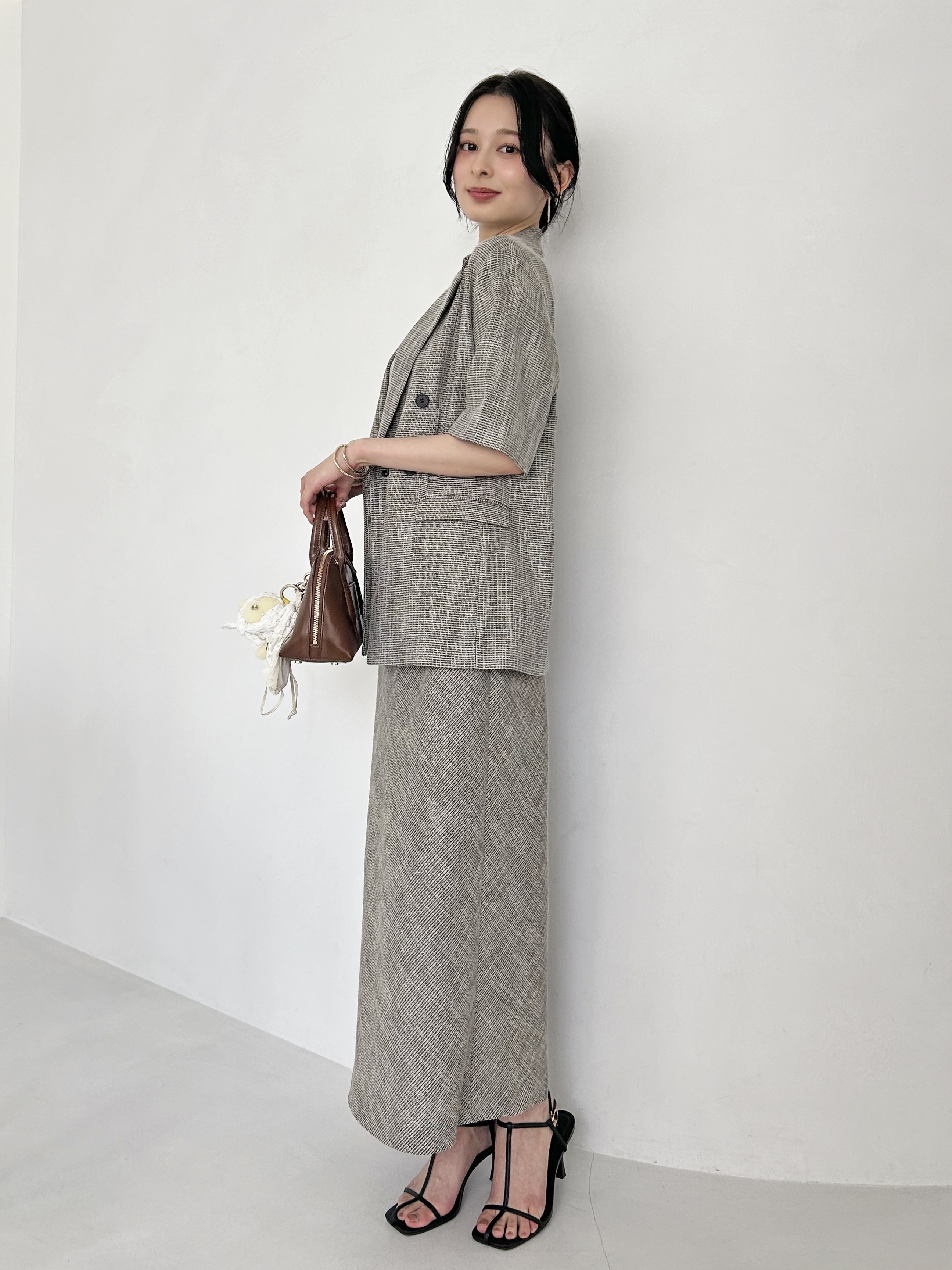 スナイデル SNIDEL ニットジャケット （GRY） - ファッション