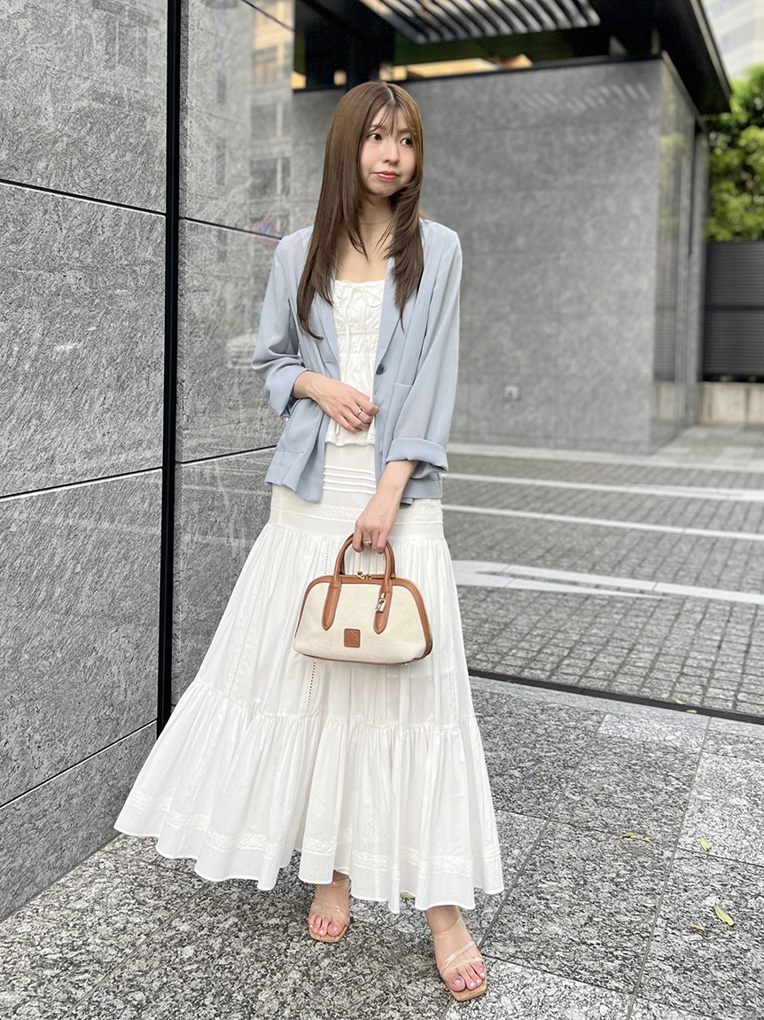 値引き交渉可能！SNIDEL シアーシャツジャケット Sustainableシアーシャツジャケット(テーラードジャケット