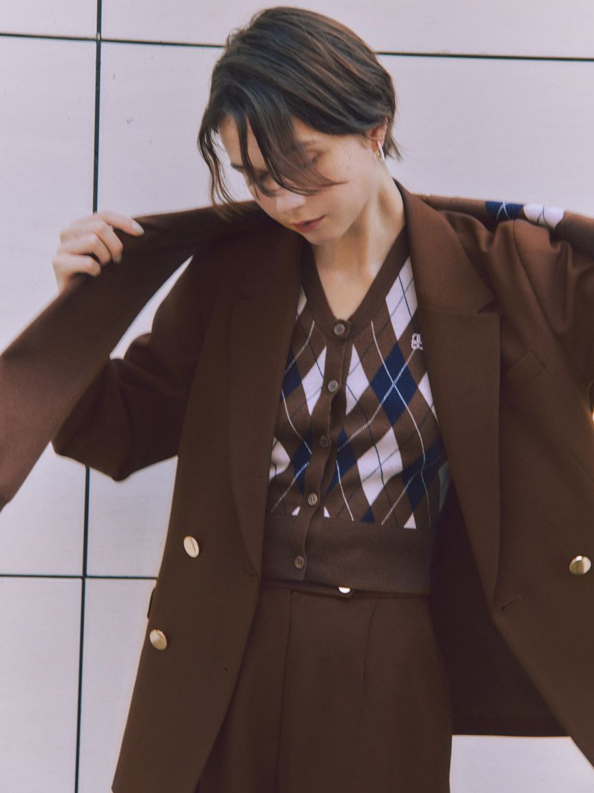 SNIDEL Sustainableメタルボタンテーラードジャケット Sustainableメタルボタンテーラードジャケット(ジャケット