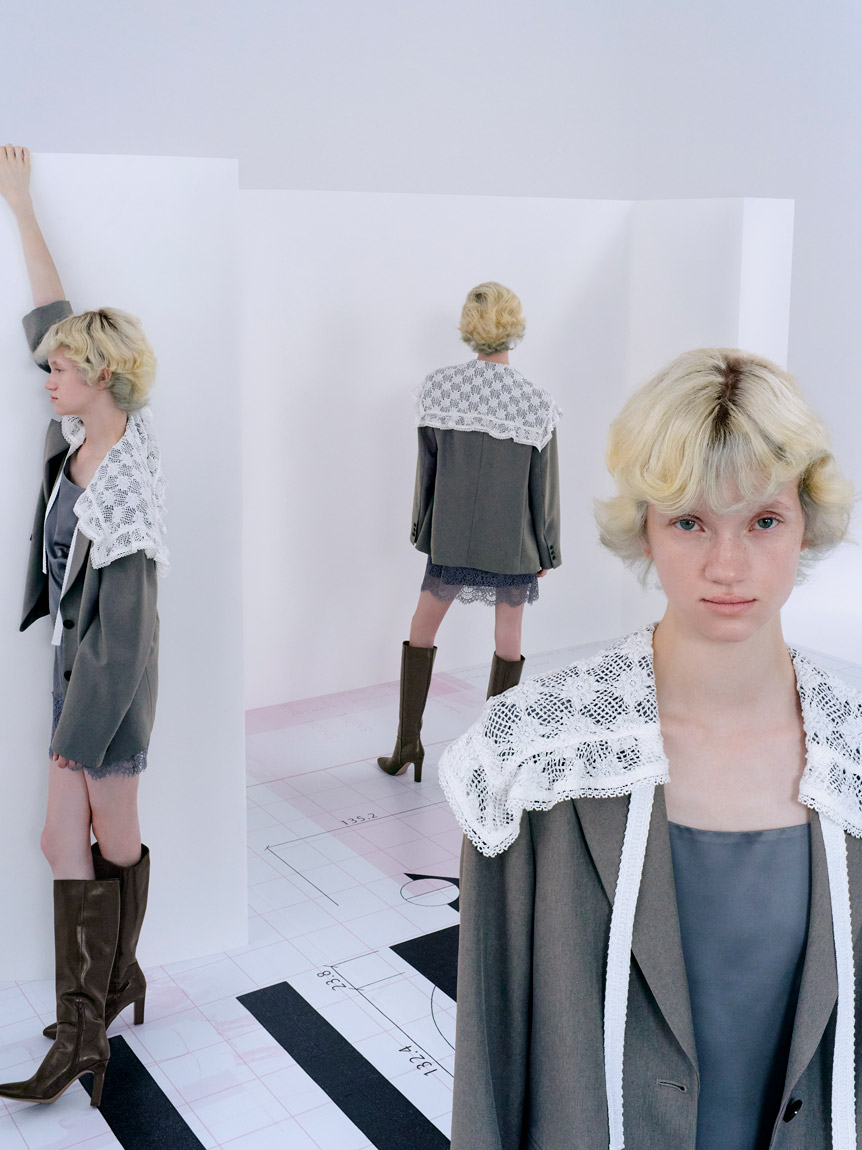 レースカラーテーラードジャケット(ジャケット)｜アウター｜SNIDEL