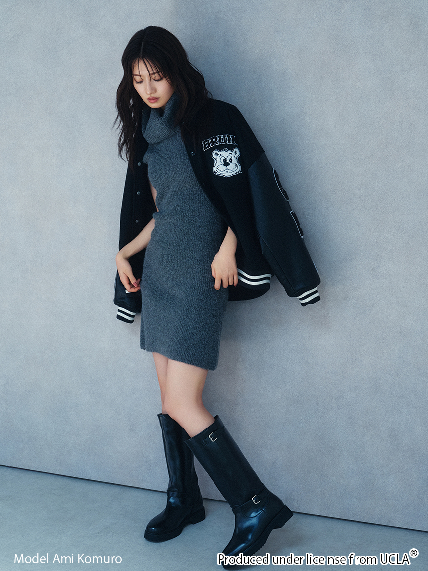 完売色♥️新作新品✨ SNIDEL 【UCLA/NUTMEG】スタジャン スナイデル SNIDEL 【UCLA×NUTMEG】コラボスタジャン （GRN