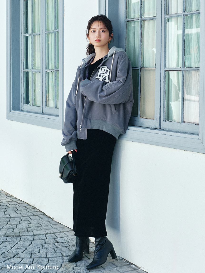 スナイデル　SNIDEL 【NUTMEG】コラボフード付きMA-1 NUTMEG】コラボフード付きMA-1(ブルゾン)｜アウター｜SNIDEL