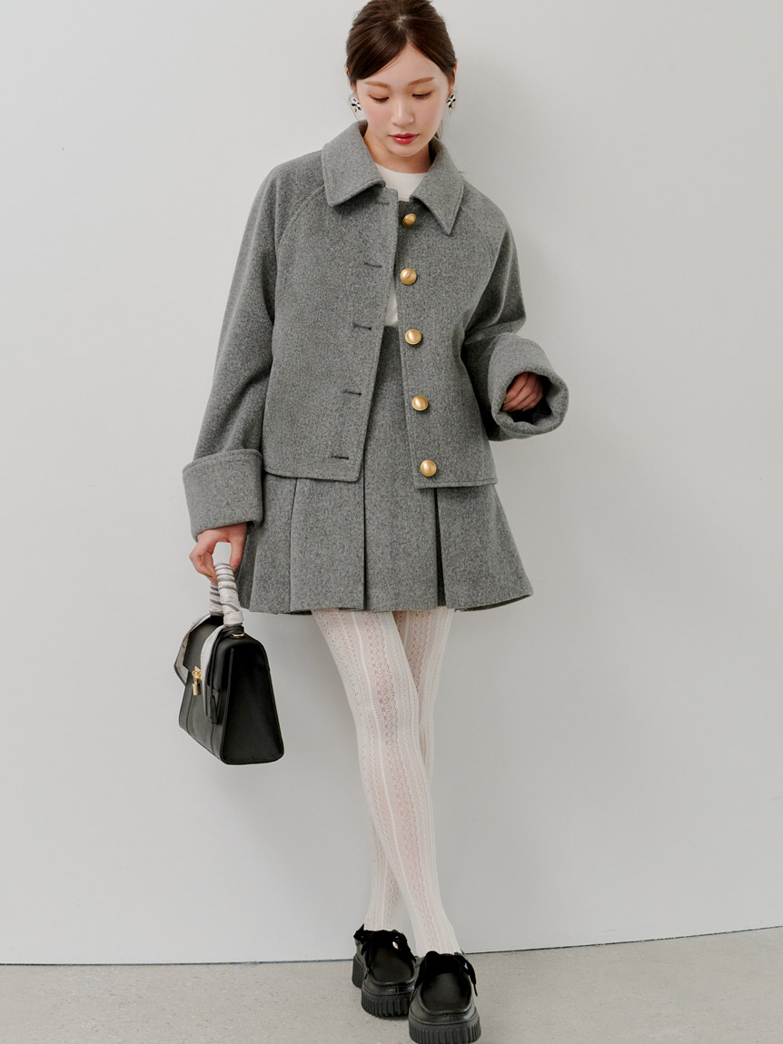 ステンカラーメタルボタンジャケット(ブルゾン)｜アウター