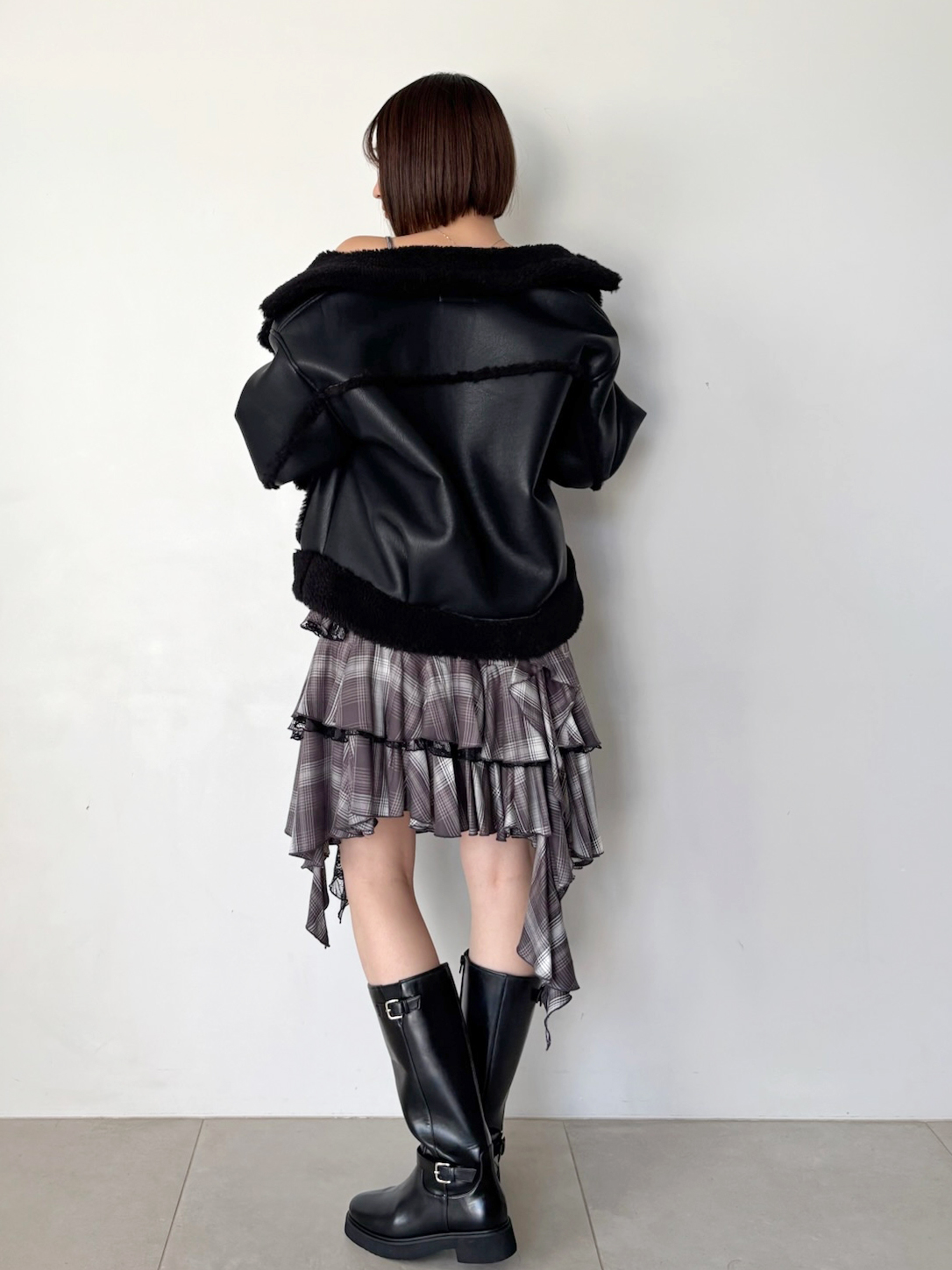 WEB限定/ボアコレクション】金ボタンバリエジャケット(ブルゾン