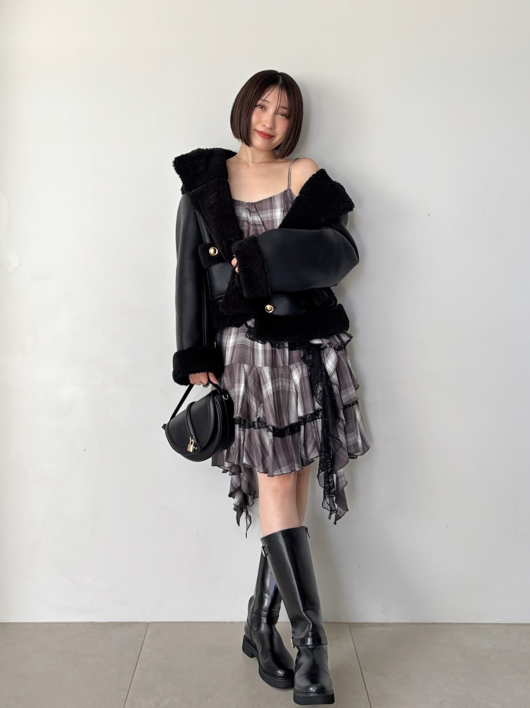 WEB限定/ボアコレクション】金ボタンバリエジャケット(ブルゾン