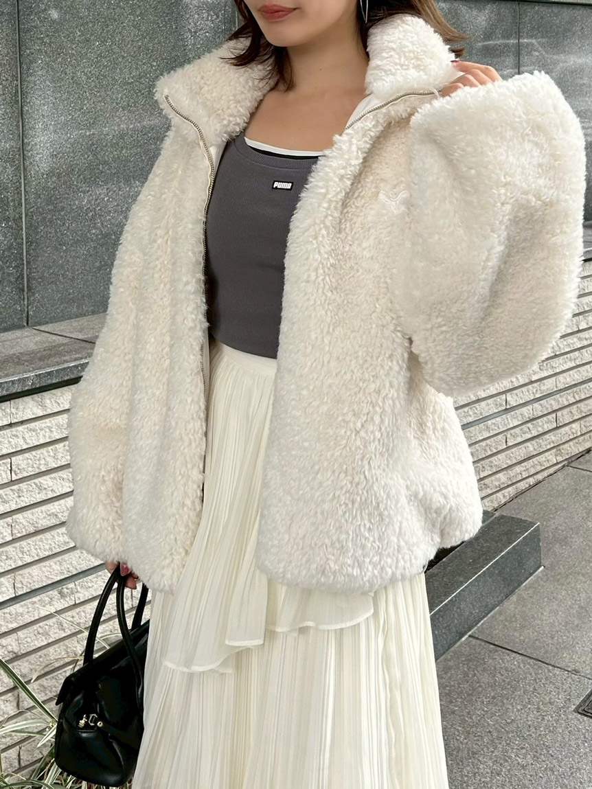 SNIDEL×PUMA】エコファーブルゾン(ブルゾン)｜アウター｜SNIDEL