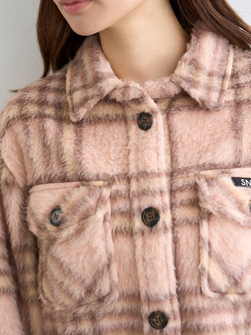 SNIDEL/Prentiss】チェックCPOジャケット(ミリタリージャケット